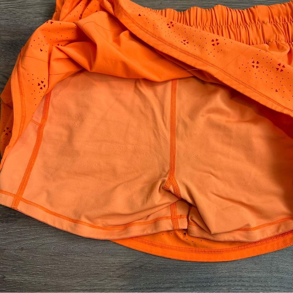 Lululemon Bright Orange Athletic Skirt - Picture 4 of 8